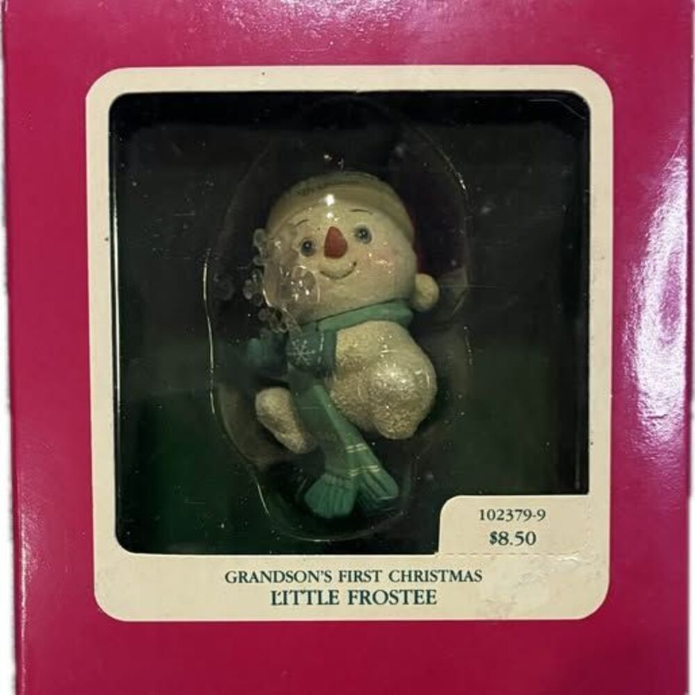 Carlton Cards Heirloom Collection Grandson's First Christmas Ornament